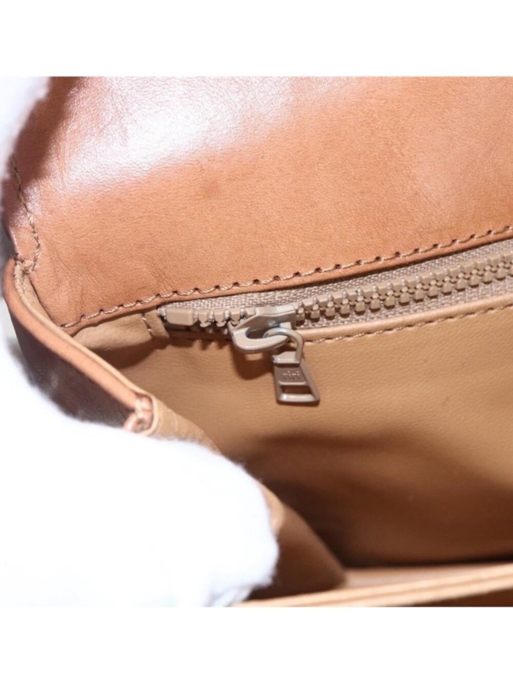 Authentic CELINE Macadam Canvas Shoulder Bag PVC Beige Gold - Picture 14 of 16